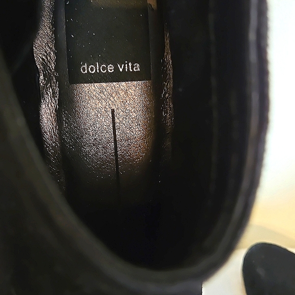 Black Suede Booties-size 6.5 - Picture 3 of 4